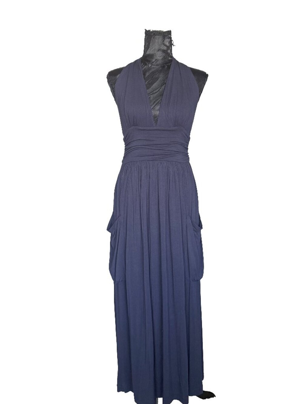 Twelve by Twelve VINTAGE Y2K Halter Maxi Dress with Pockets - Small